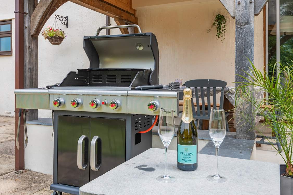 Barbecuing has never been so enjoyable in this beautiful spot.