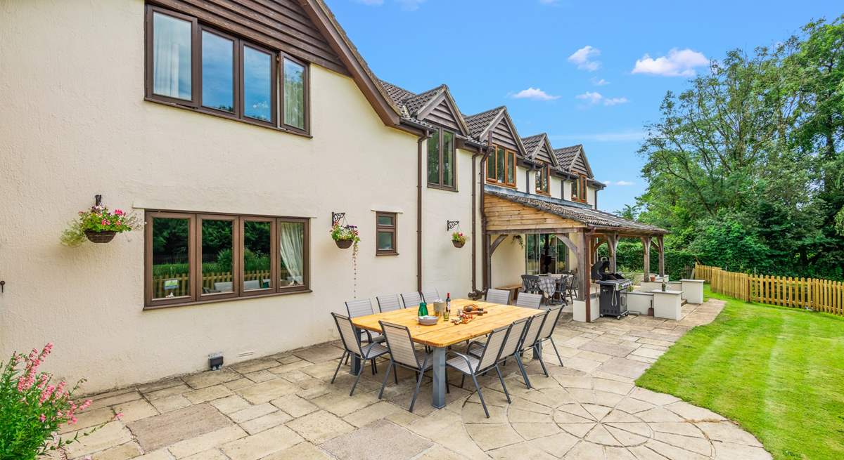 Your patio and lawn area are such a pleasant spot to sit on a sunny day.