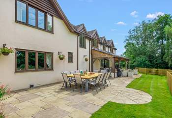 Soaking up the sun in this beautiful fully enclosed area is the perfect way to spend the day.