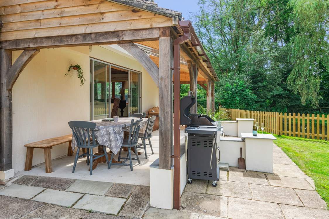 The fabulous covered verandah area provides a great space whatever the weather.