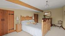 Bedroom 4 is home to this charming king-size bedroom.