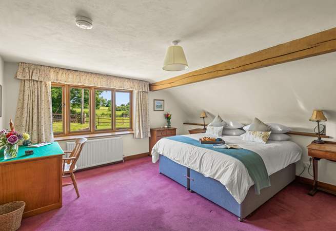 Bedroom 5 offers a super-king bed, which can also be configured as a twin on request.