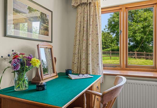 Bedroom 5 has this lovely dressing area, which also works perfectly for those needing to catch up on a few work emails.