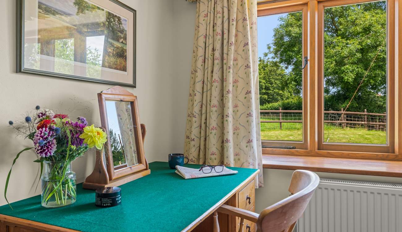 Bedroom 5 has this lovely dressing area, which also works perfectly for those needing to catch up on a few work emails.