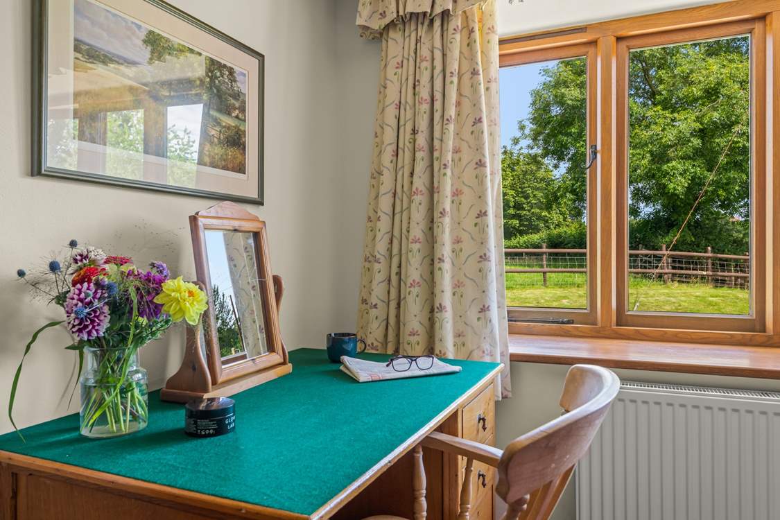 Bedroom 5 has this lovely dressing area, which also works perfectly for those needing to catch up on a few work emails.