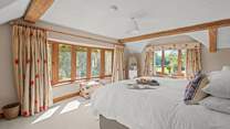 Bedroom 1 is simply gorgeous with oodles of space and magnificent views.