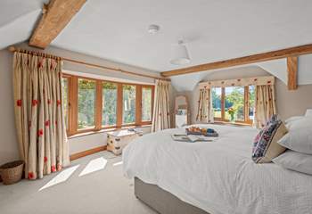 Bedroom 1 is simply gorgeous with oodles of space and magnificent views.