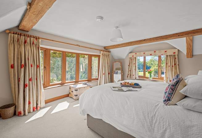 Bedroom 1 is simply gorgeous with oodles of space and magnificent views.
