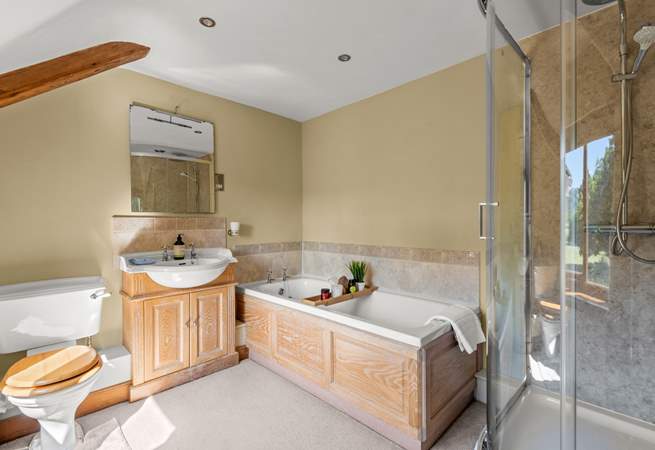 The en suite to bedroom 1 is exceptionally spacious.