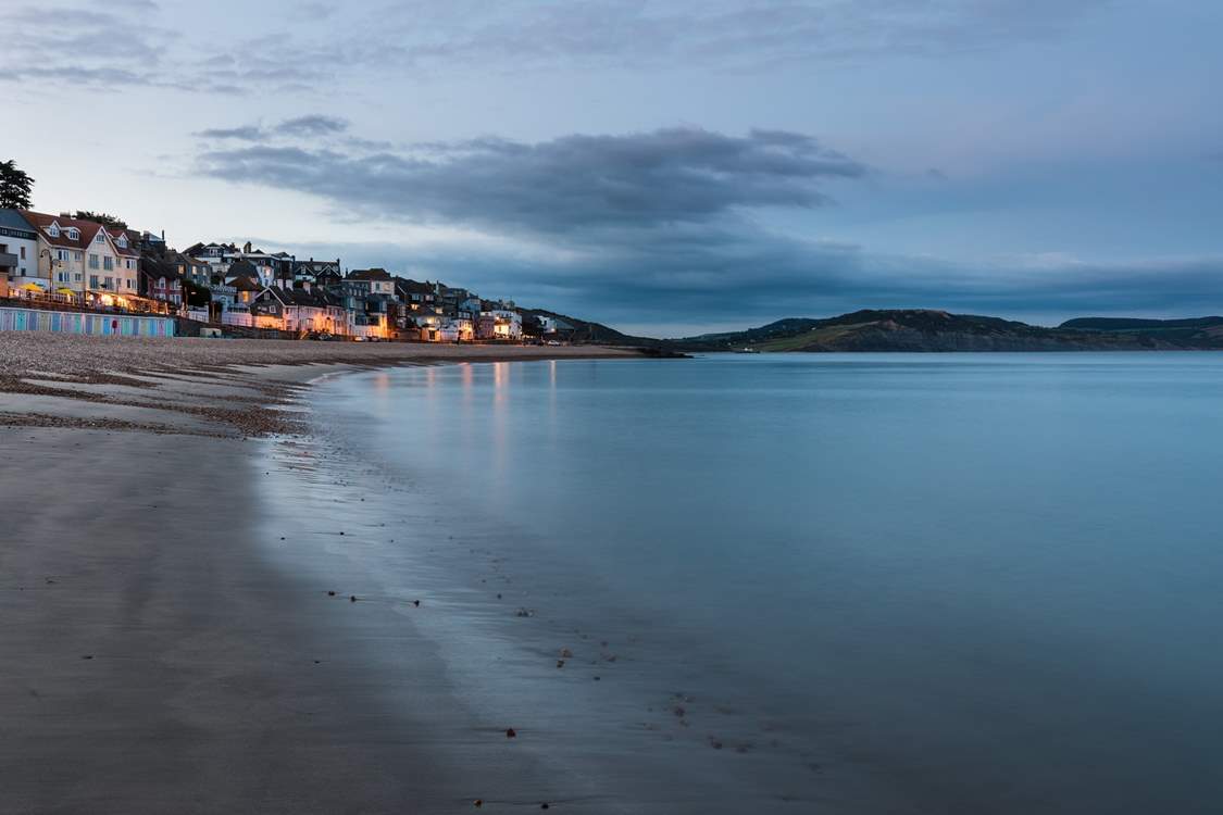 Lyme Regis looking beautiful in the evening.
