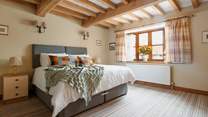 Enjoy a restful sleep in the super-king bed which can also be configured as twin beds.