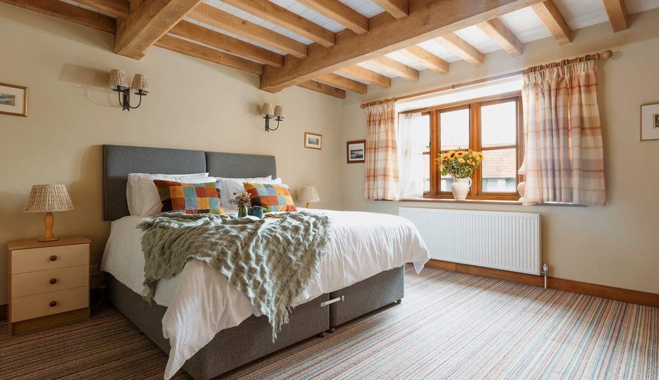 Enjoy a restful sleep in the super-king bed which can also be configured as twin beds.