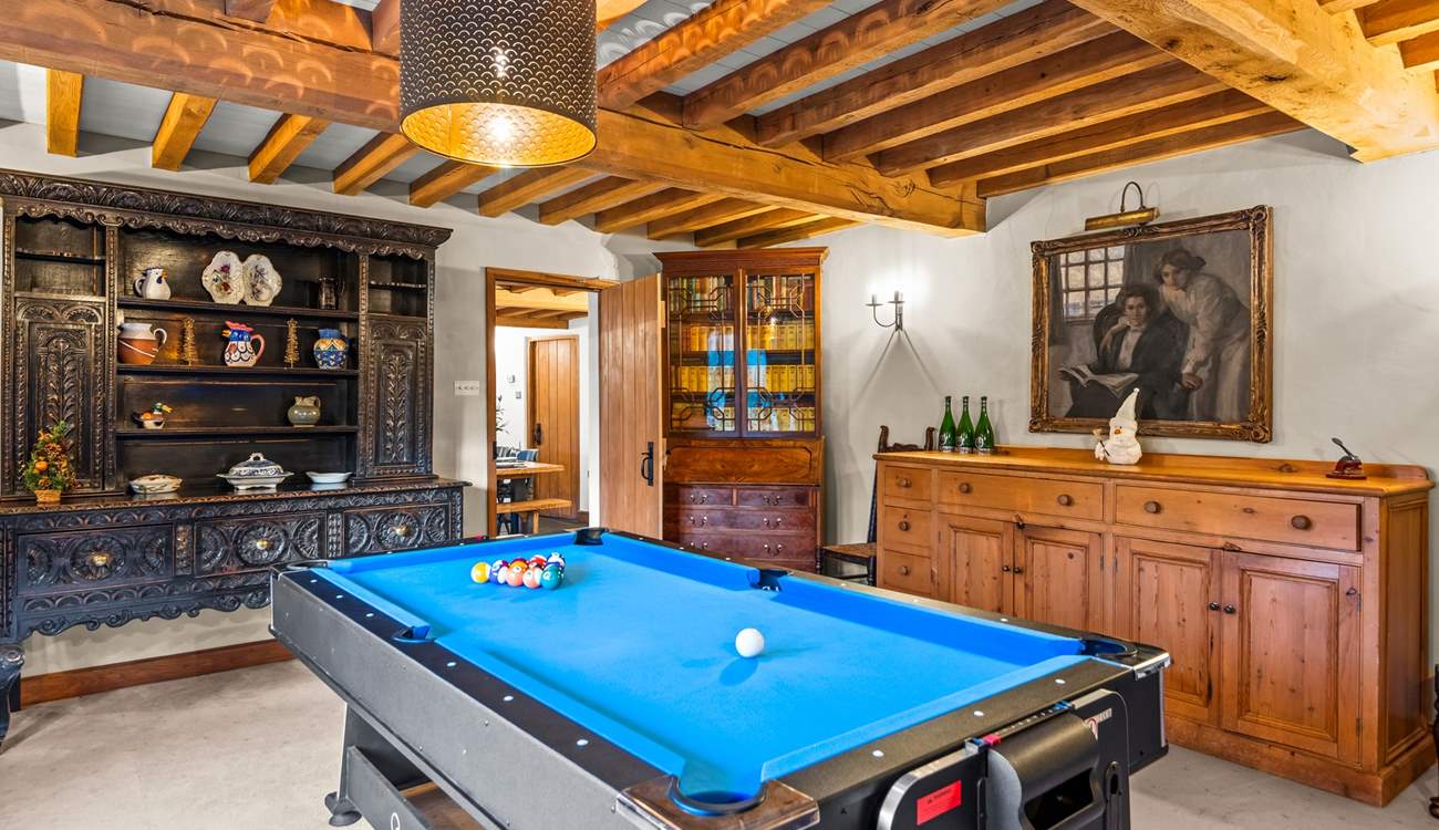 The games room will prove a real hit with all generations. Anyone for a game of pool.