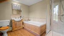 The en suite to bedroom 1 is exceptionally spacious.
