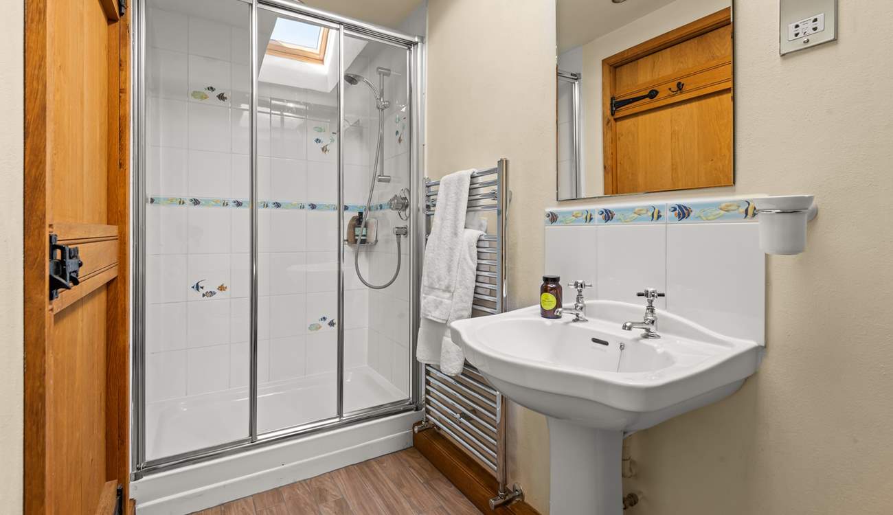 The en suite shower-room to bedroom 5.