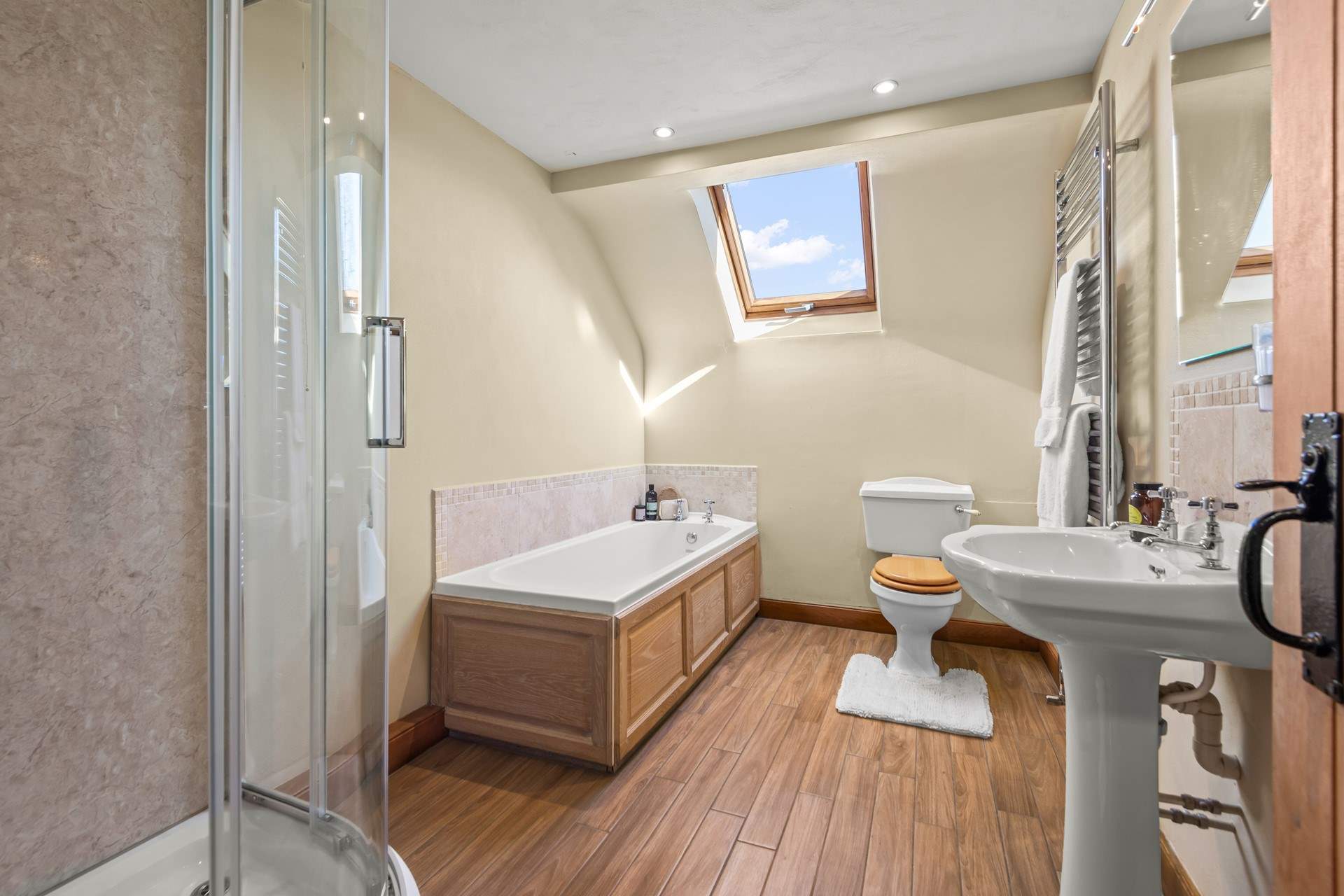 The family bathroom.