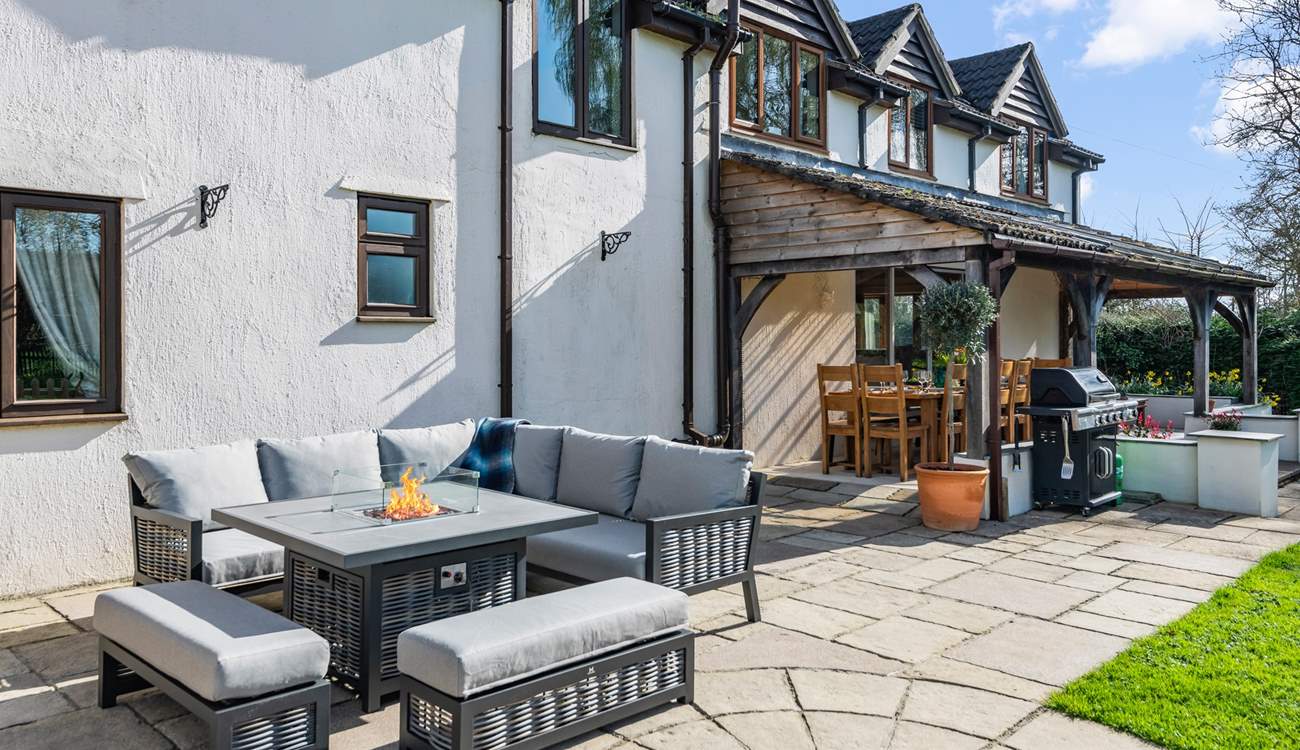 Soaking up the sun in this beautiful fully enclosed area is the perfect way to spend the day.