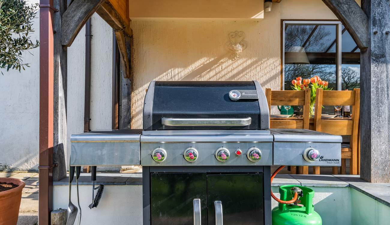 Barbecuing has never been so enjoyable in this beautiful spot.