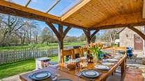Dining al fresco is a must.