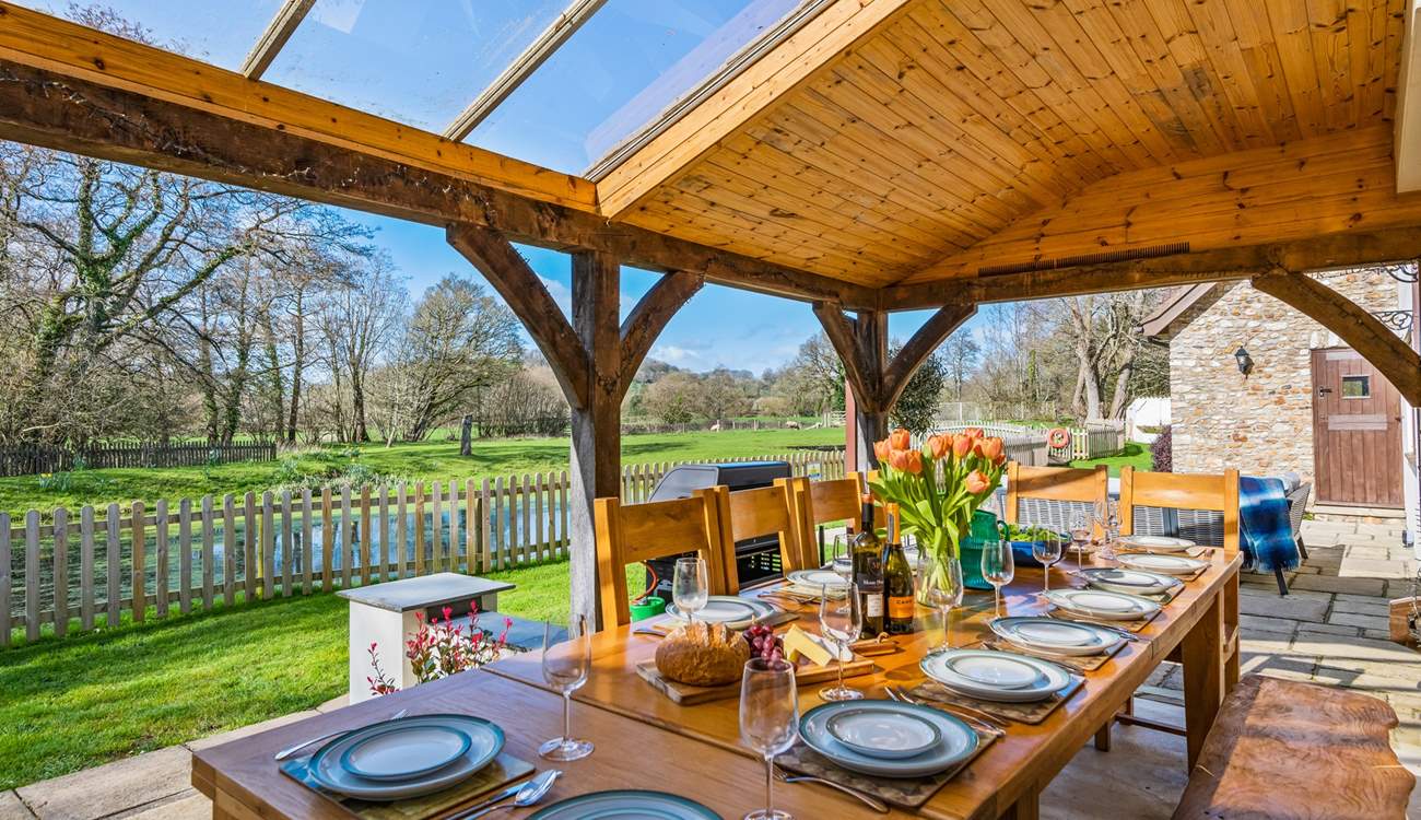 Dining al fresco is a must.