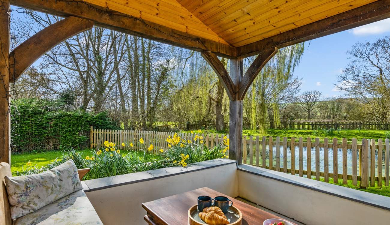 What a beautiful spot to enjoy all weathers from.