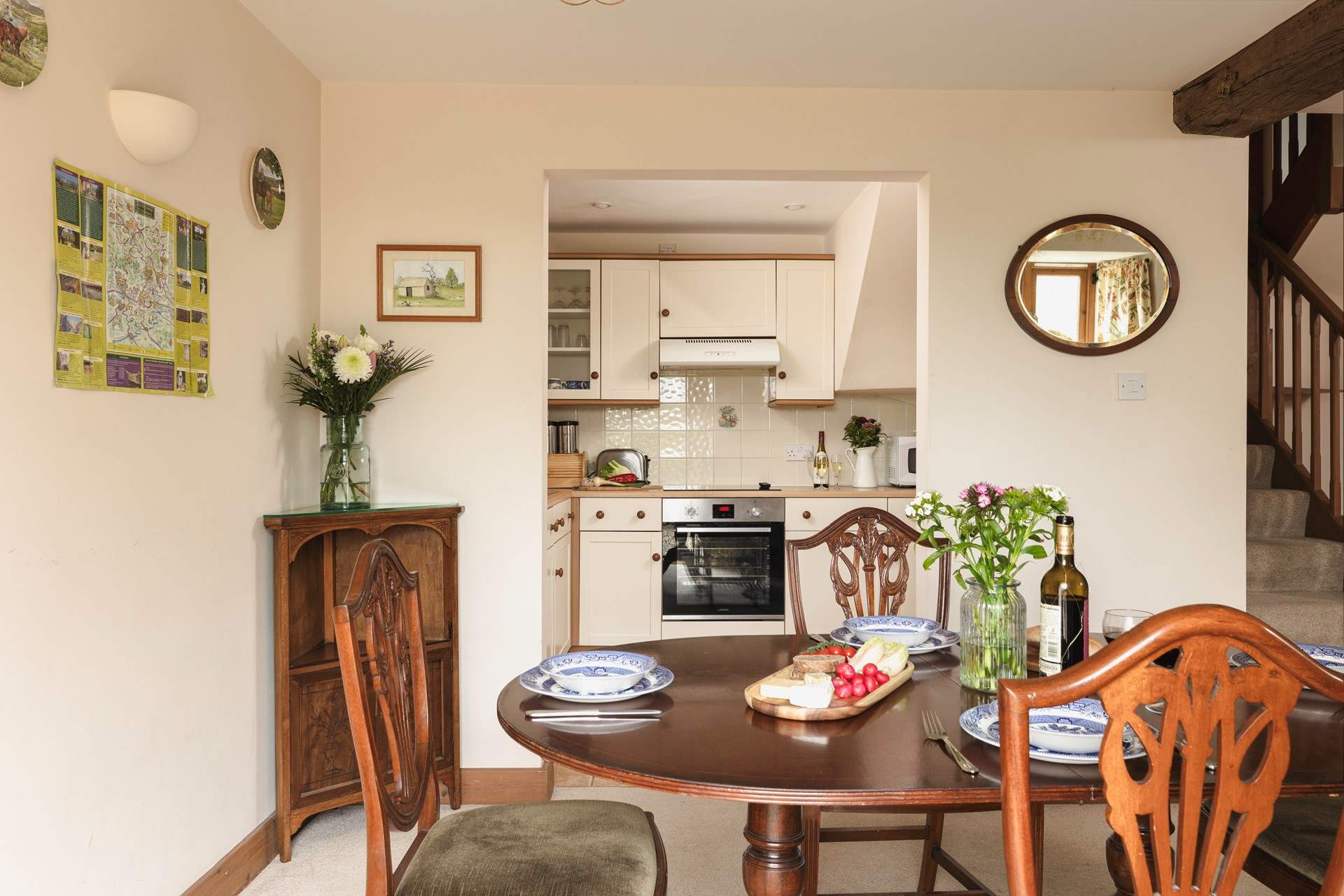 The dining-area is the perfect place to refuel after a day's sightseeing.