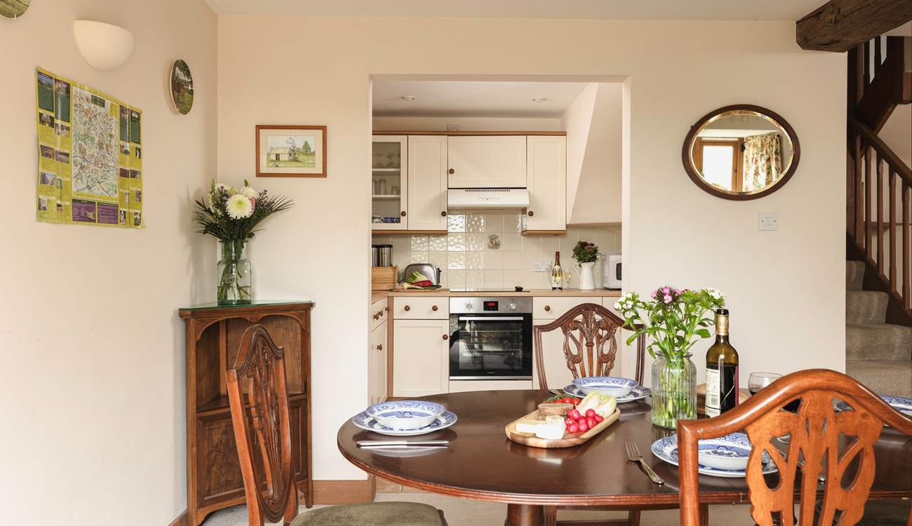 The dining-area is the perfect place to refuel after a day's sightseeing.