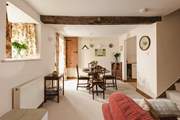 Original exposed beams provide a cosy atmosphere.