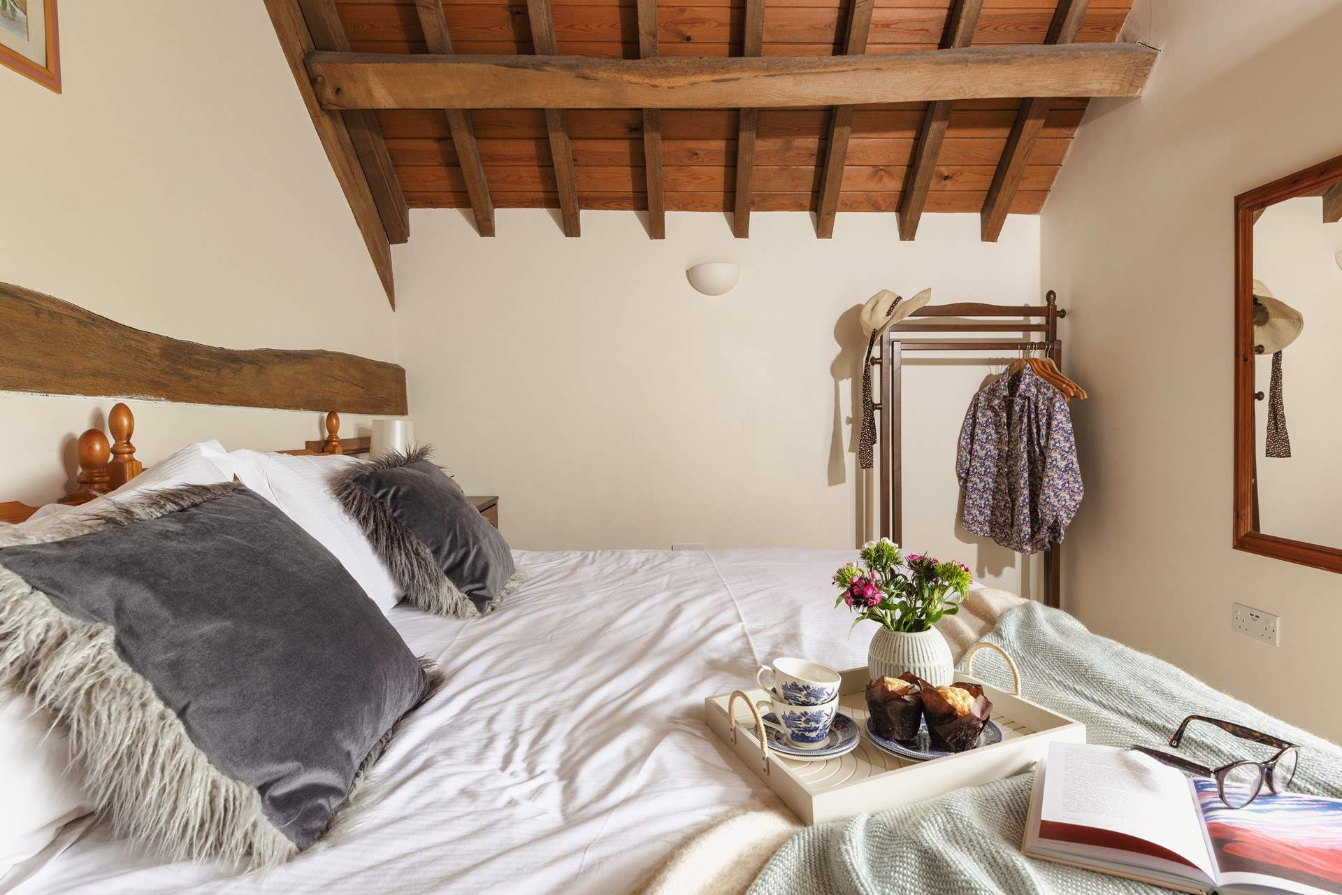 This bedroom can be configured as a super-king or twin room.