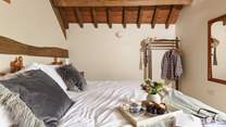 This bedroom can be configured as a super-king or twin room.