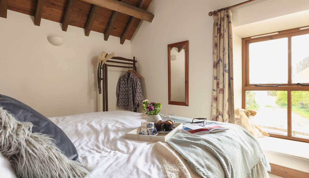 Enjoy the views with breakfast in bed.