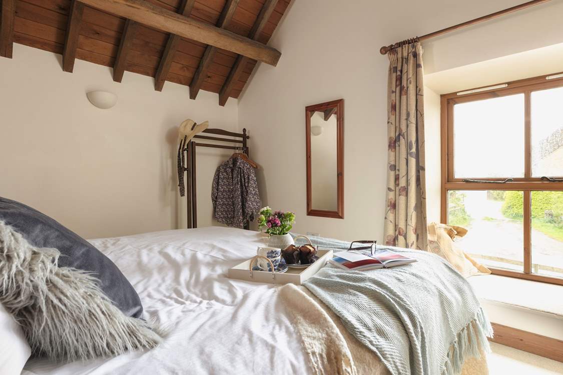 Enjoy the views with breakfast in bed.