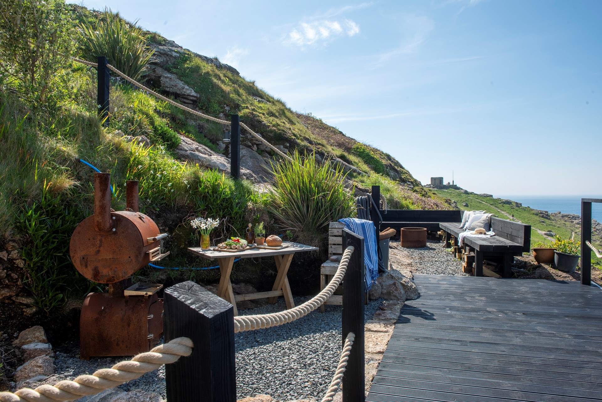 Eat al fresco on the huge terrace.