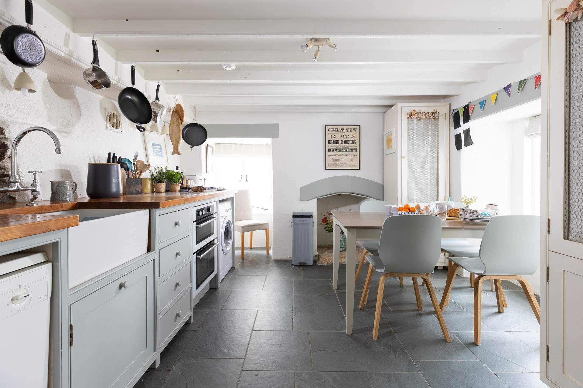 The kitchen/diner is ideal for sociable meal times. 