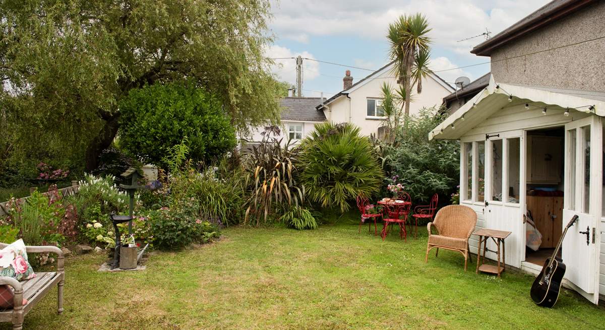 Pink Cottage has a beautiful enclosed garden.