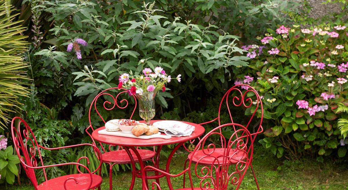 Enjoy a light lunch in the beautiful garden.