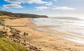 A long sandy beach at nearby Perranuthnoe. - Thumbnail Image