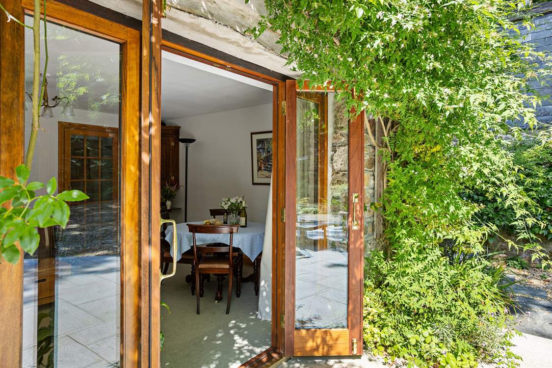 You can take your meals at the table or in the garden.
