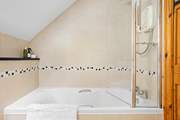Leisurely holiday soaks can be enjoyed in the bath or there's a shower to set you up for the day.
