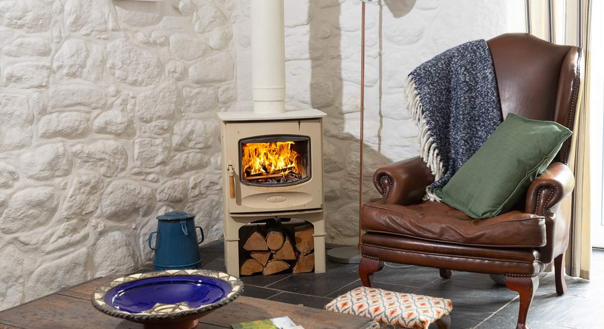 Snuggle up by the cosy wood-burner on chillier nights.