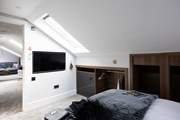Plenty of places to hang your clothes and your own TV.