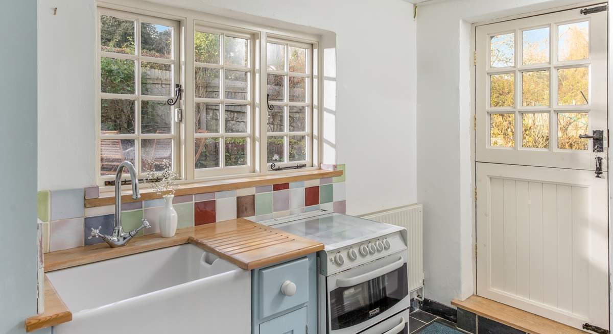 The utility-room has a gas cooker, should you choose to cook on this, and a Belfast sink. Please mind the steps in this room. 