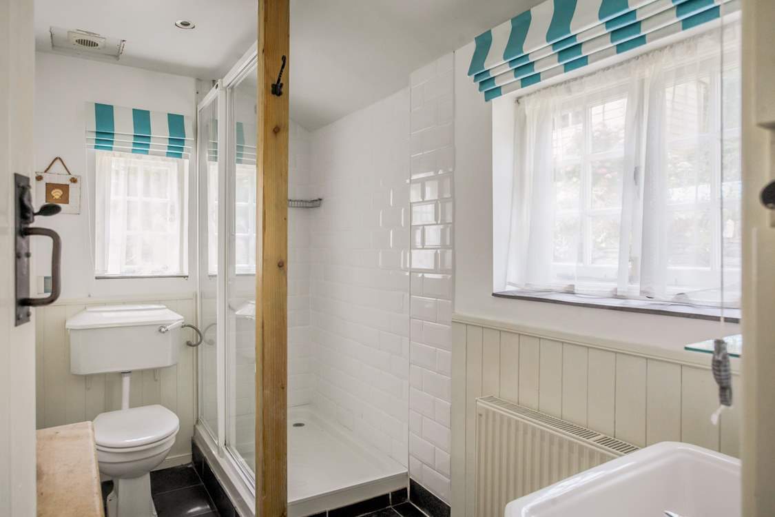 The downstairs shower-room is ever so handy.