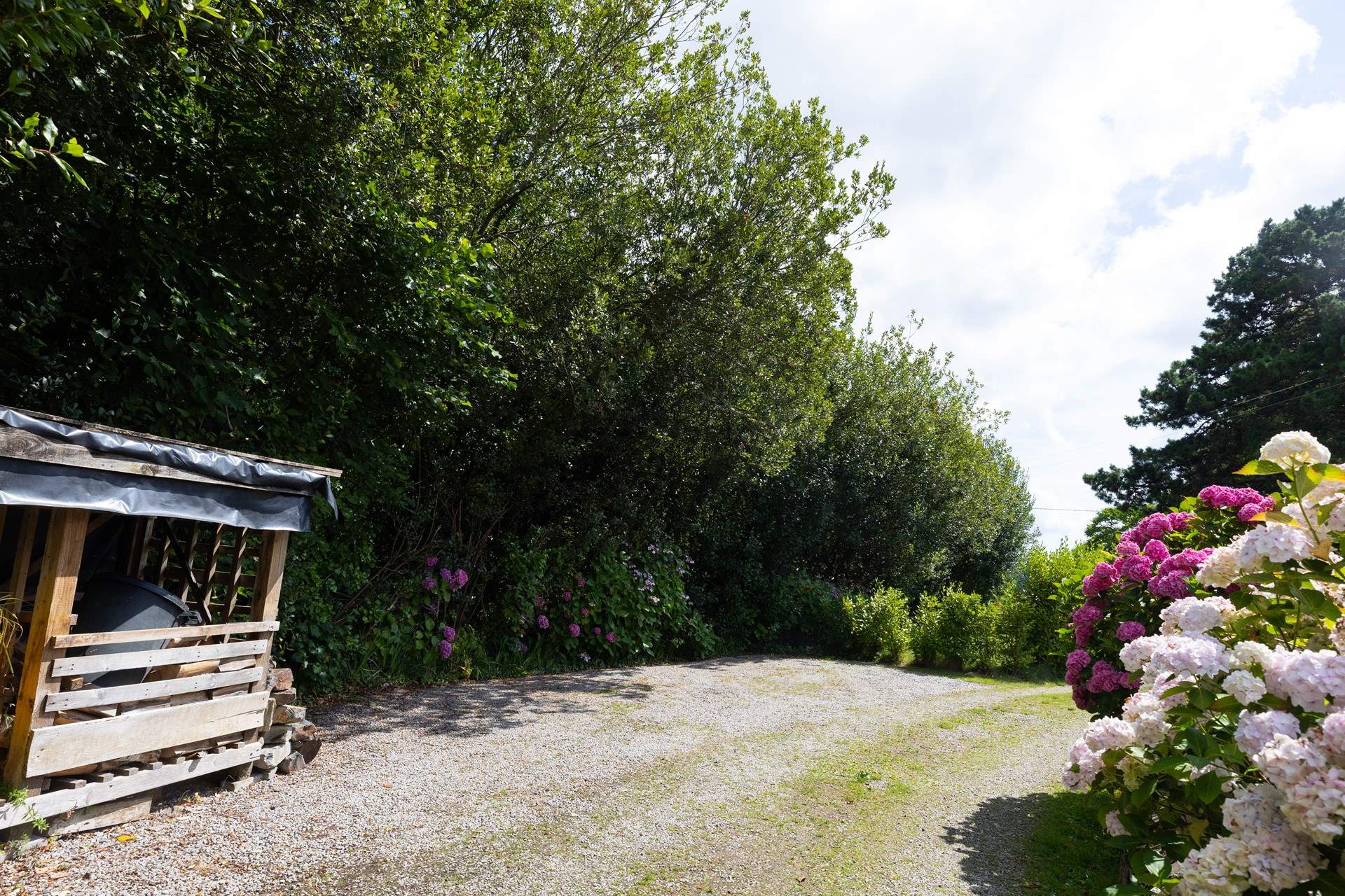 There is parking for two cars at Bridge Cottage. 