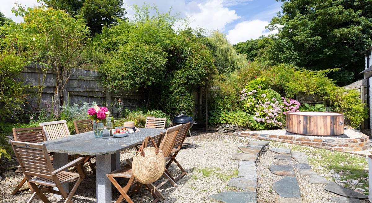 Why not hire a hot tub for your stay. This hot tub is not included as part of the property. 