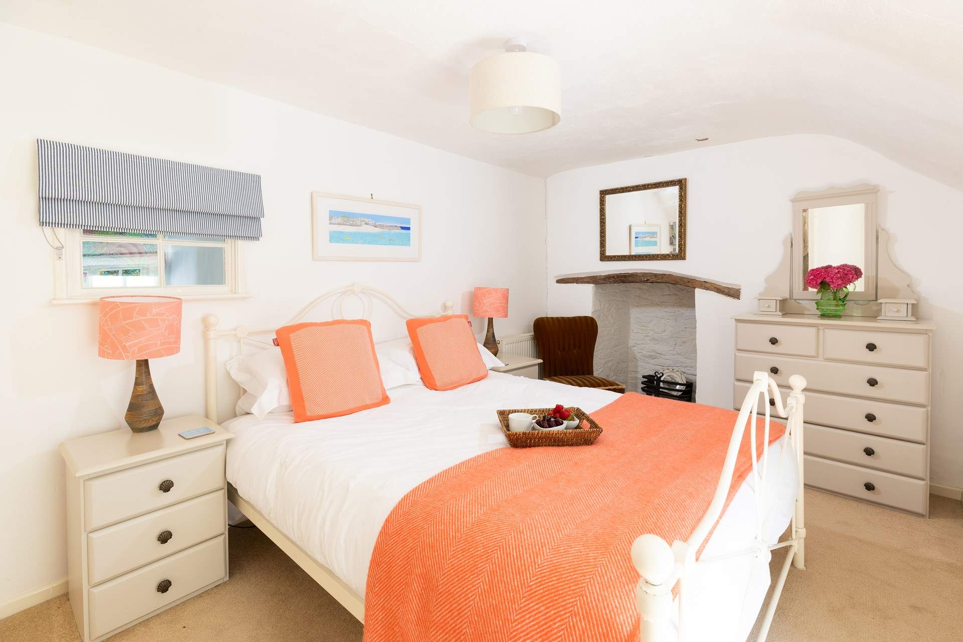 Enjoy long lazy mornings in this king-size bed. 