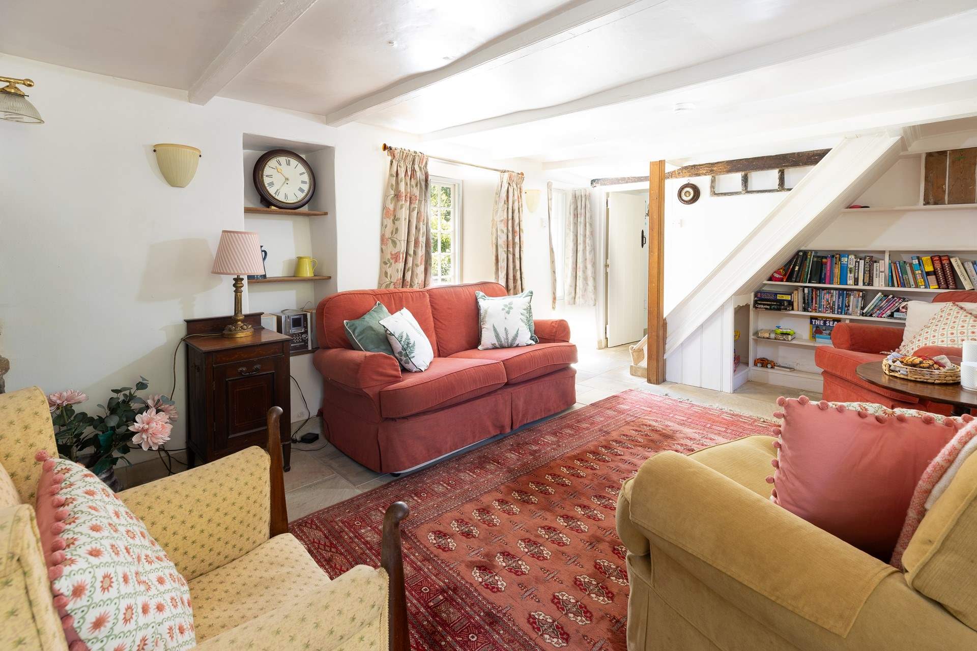 The stairs lead to the bedrooms and family bathrooms, please take care on the stairs. 