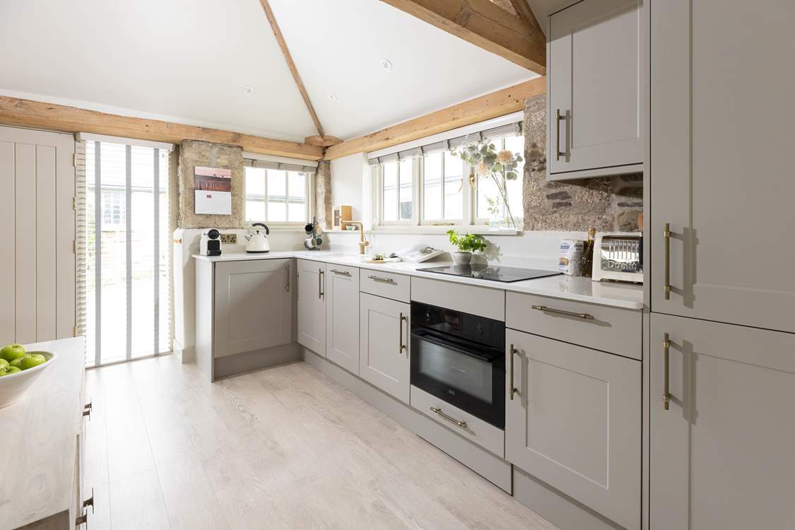 The kitchen is beautifully finished with everything you might need.