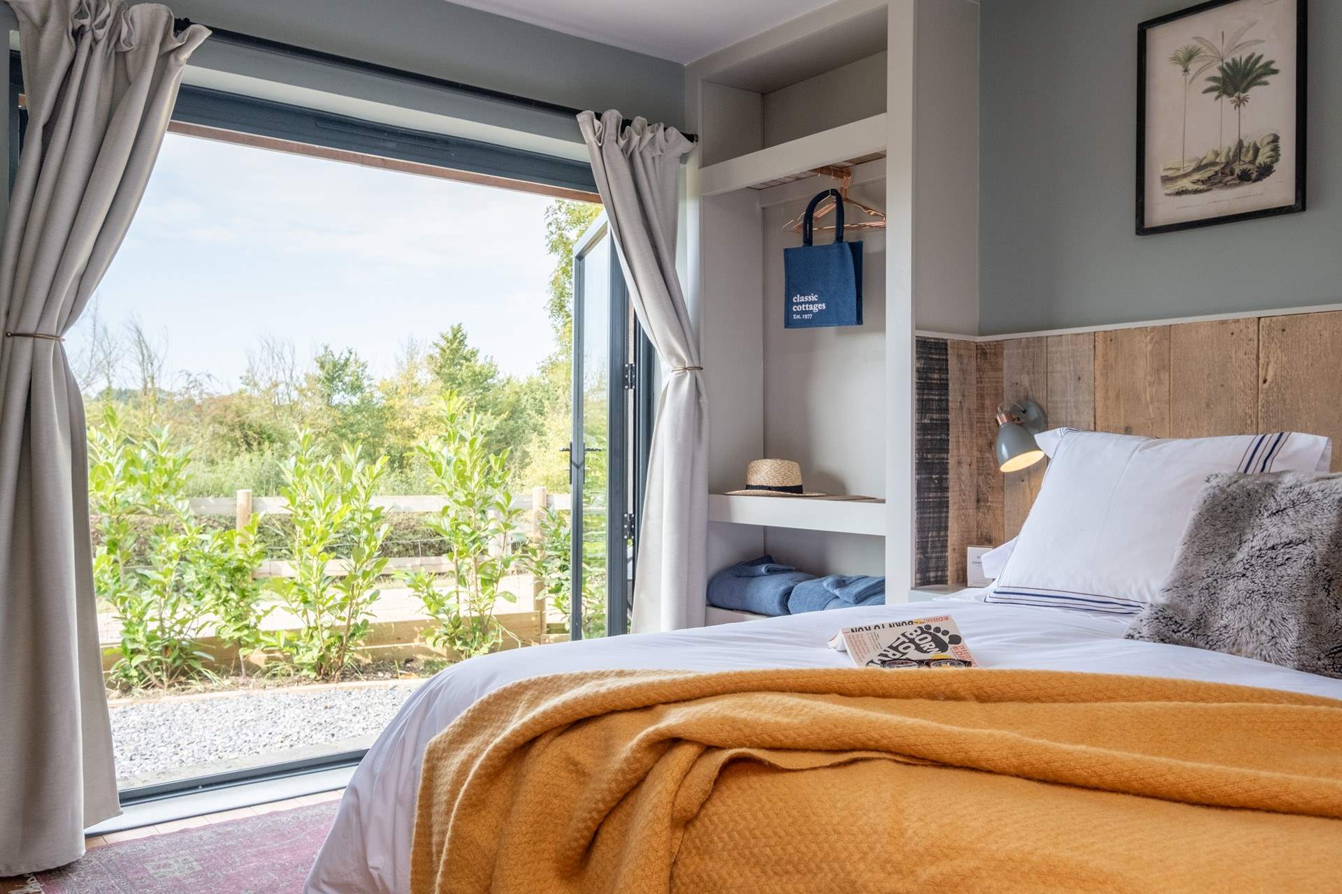 The doors lead to your little garden area.