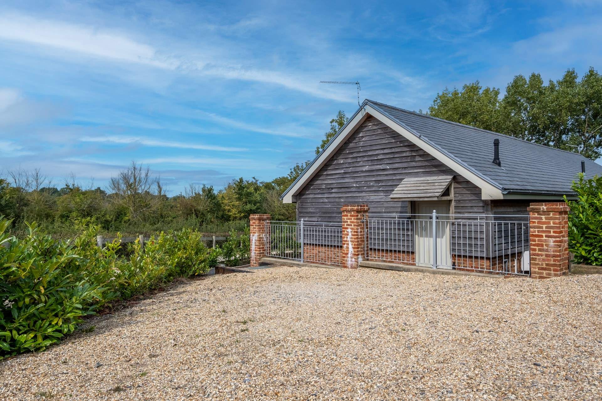 You can park outside.